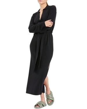 Bec & Bridge Liam Knit Polo Midi Dress - Black
