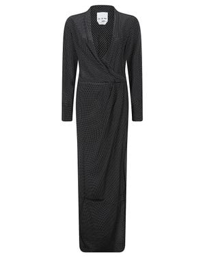 Sa Su Phi Criss Cross Long Dress - Black