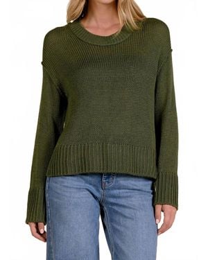 Elan Open Knit Sweater - Green