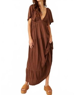Free People La La Maxi Dress - Brown