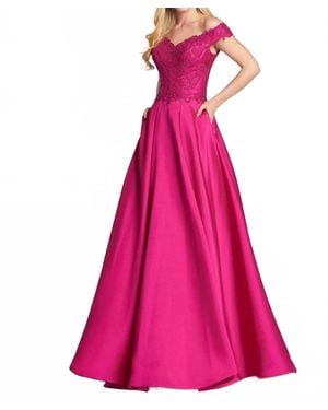 Ellie Wilde Taffeta Ballgown - Pink