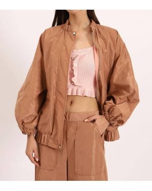 Dixie Re-Nylon Blouson Jacket - Brown