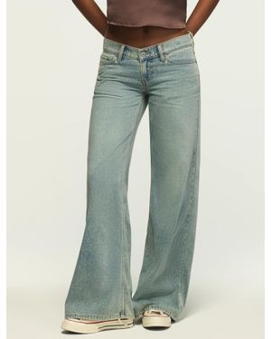 Lucky Brand Denim Luxe Super Low Rise Ultra Wide Leg - Blue