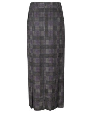Essentiel Antwerp Midi-Length Skirt With Tied Bow Detail And Soft Draping - Gray