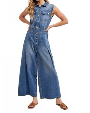Bluivy Carolina Denim Jumpsuit - Blue