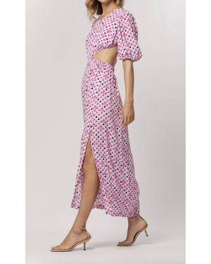 chinese dress ladies Melody Contrast Maxi Linen Dress in Cafe – Lusana