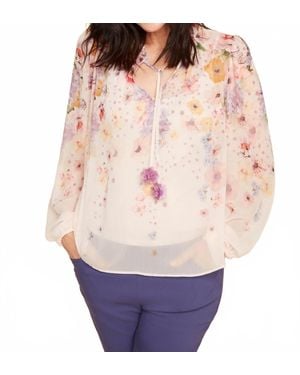 Renuar Woven Floral Blouse - Multicolor