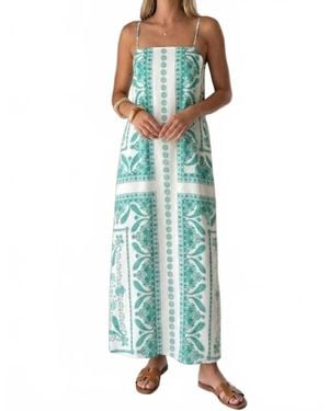 Sundayup Paisley Sleeveless Maxi Dress - Green