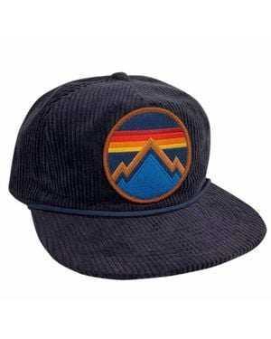 Aviator Nation All Seasons Circle Vintage Corduroy Trucker Hat - Blue