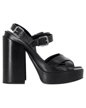 Jil Sander Ankle Strap Platform Sandals - Black