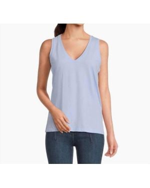 Madewell Whisper V Neck Tank - Blue