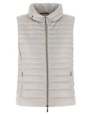 Moorer Polyester Sleeveless Jacket - Gray