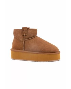 EMU Foy Flatform Micro Boots - Brown