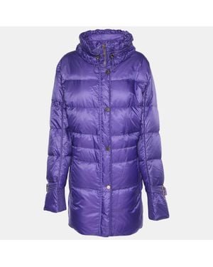 Basler Nylon Puffer Buckle Drawstring Jacket - Blue