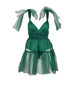 SANTAS Long Dress - Green