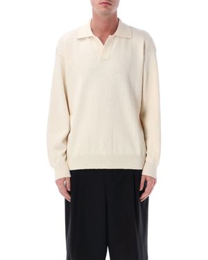 Roberto Collina Polo Collar Sweater - White