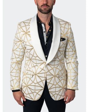 Maceoo Blazer Shawl Ceremonialgold - Natural