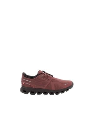 On Shoes Cloud 6 Mesh Speed-Lace Sneakers - Brown