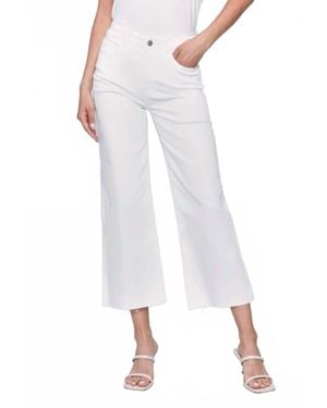 Charlie b Wide Leg Twill Pants - White
