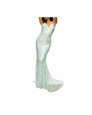 SOPHIA THOMAS Sequin Maxi Dress - Green