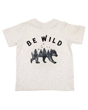 Rabbit Skins Boy's Be Wild Tee - White