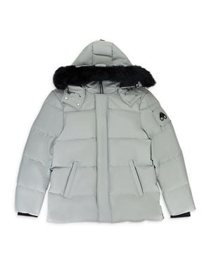 Moose Knuckles Nwt Cloud 3Q Neoshear Shadow W/Blk Sh Parka Size Xl $1150 - Gray