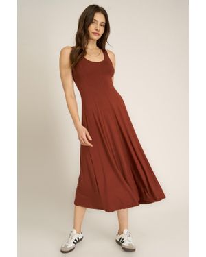 Project Social T Loma Seamed Tank Dress - Red