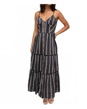 MAISON HOTEL Venus Embroidered Maxi Dress - Black