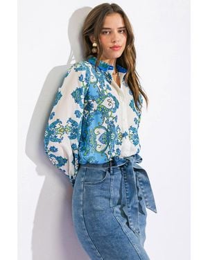 TRUEDAMES Can'T Live Without You Top - Blue