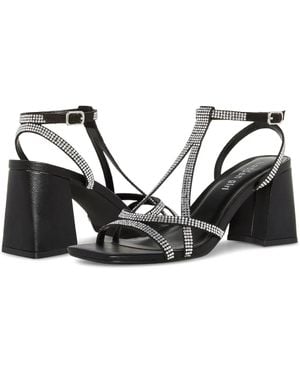 Madden Girl Mooree Dress Sandals Ankle Strap Strappy Htat1101 - Black
