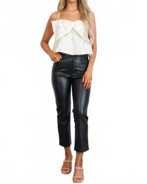 Day + Moon Atlas Bow Babydoll Top - Black