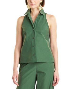 Natori Techno Poplin Shirt - Green