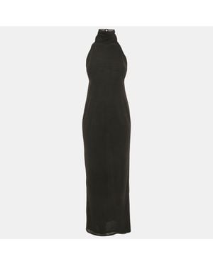 Lovers + Friends Lovers + Friends Jersey Halter Neck Long Dress - Black