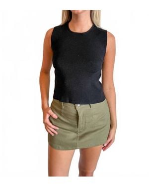 Klesis Grove Denim Skort - Black