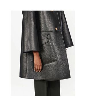 Ferragamo Leather-Coat - Gray