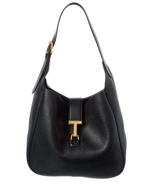 Tom Ford T Pin Leather Tote - Black