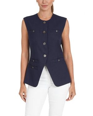 Love Token Hailey Woven Vest - Blue