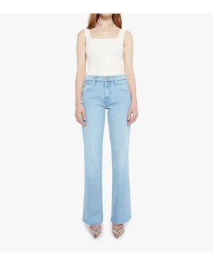 Mother Bookie Sneak Bootcut Jeans - Blue