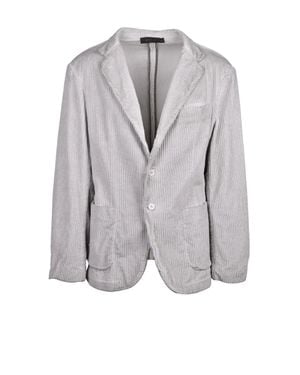 Never Enough Velvet Blazer Jacket - Gray