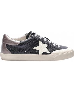 Miracle Miles Vega Lace-Up Leather Sneakers - Black