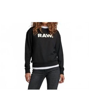 G-Star Premium Core Raw Crewneck Sweater - Black