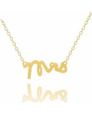 Harper & Jewels Mrs Necklace - Metallic