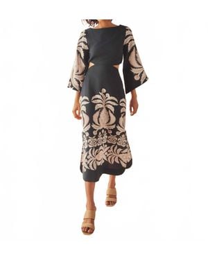 Omika Peyton Midi Dress - Multicolor