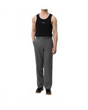 Les Deux Como Pinstripe Mouline Pant - Black