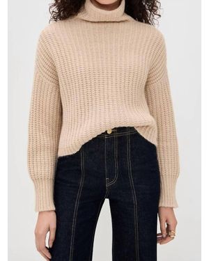 Ulla Johnson Veron Alpaca Knit Turtleneck Sweater - Blue