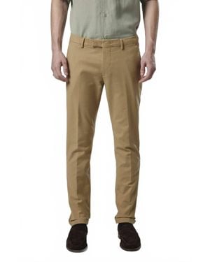 NN07 Scott Regular Fit Tapered Leg Mid Rise Pant - Natural
