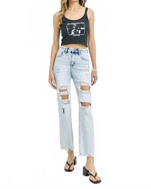 Risen Let Me See The Light Straight Jeans - Blue