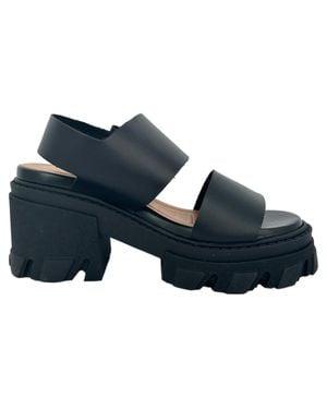 Ganni Cleated High-Heel Sandals - Blue
