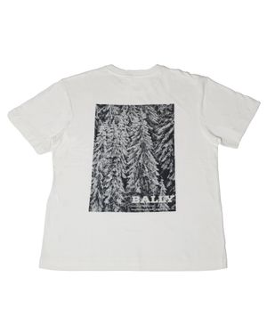 Bally 6240031 100% Cotton Print T-Shirt - Gray
