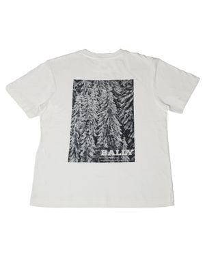Bally 6240031 100% Cotton Print T-Shirt - Gray